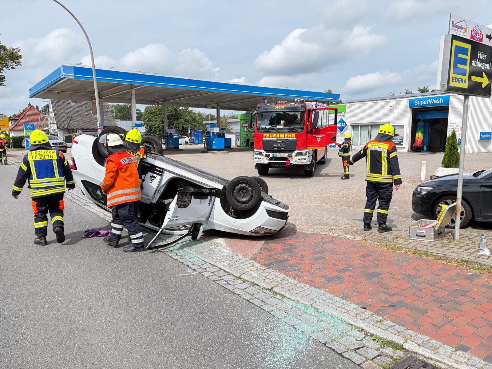 FW-ROW: Verkehrsunfall auf der B75 in Sottrum