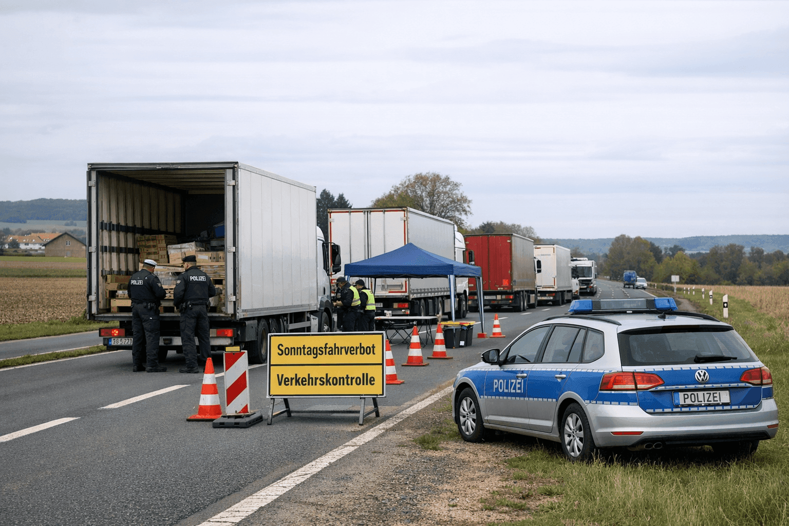Fünf Verstöße bei Lkw-Kontrolle in Northeim