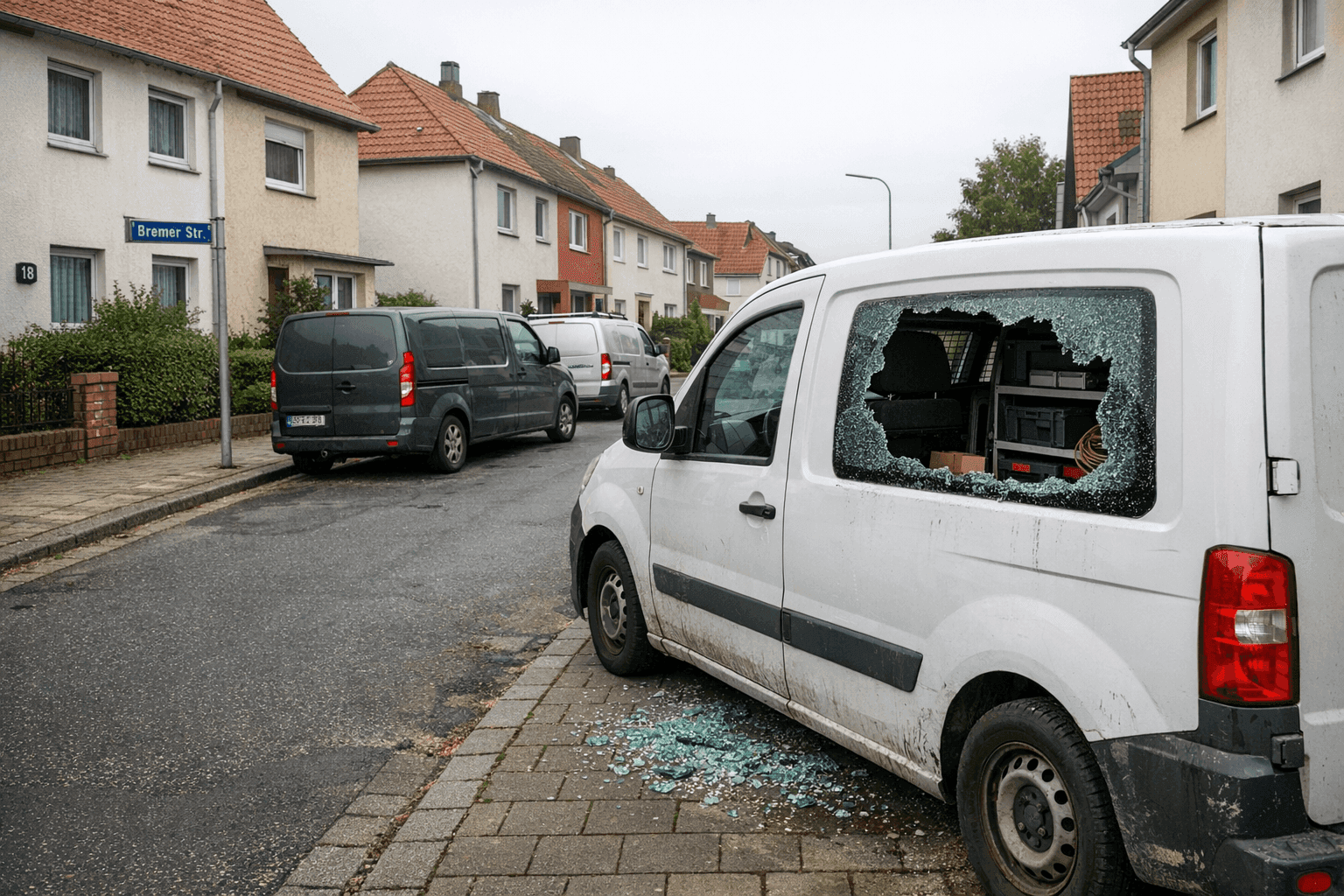 Transporter in Delmenhorst aufgebrochen