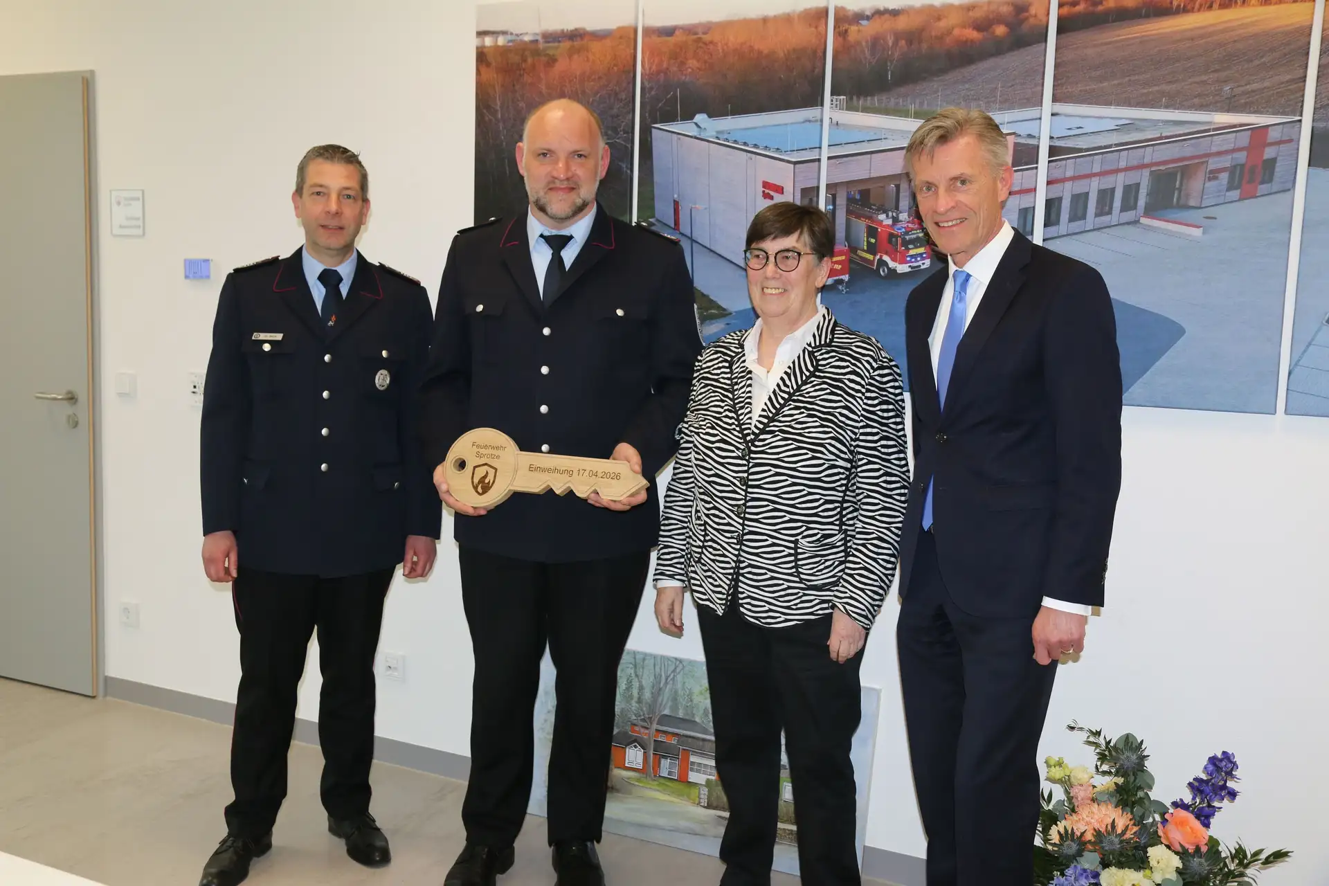 Neues Feuerwehrhaus in Sprötze offiziell übergeben